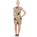 Thanksgiving Turkey pattern Cap Sleeve Bodycon Dress View2