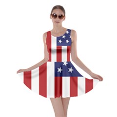 Us Flag Stars And Stripes Maga Skater Dress by snek