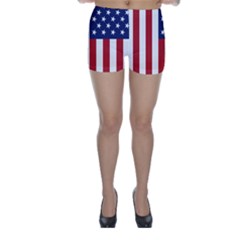 Us Flag Stars And Stripes Maga Skinny Shorts by snek