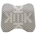 Logo Kek Pattern Black and White Kekistan Velour Head Support Cushion View1