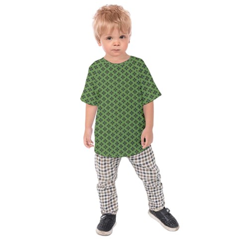 Logo Kek Pattern Black And Kekistan Green Background Kids Raglan Tee by snek