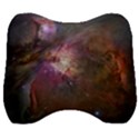 Orion Nebula star formation orange pink brown pastel constellation Astronomy Velour Head Support Cushion View1