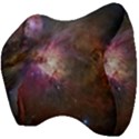 Orion Nebula star formation orange pink brown pastel constellation Astronomy Velour Head Support Cushion View4