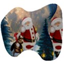 Merry Christmas, Santa Claus With Funny Cockroach In The Night Head Support Cushion View4