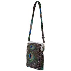 Peacock Tail Feathers Multi Function Travel Bag