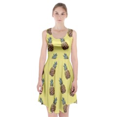 Pineapples Fruit Pattern Texture Racerback Midi Dress by Simbadda