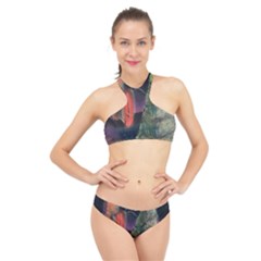 Tree&presents High Neck Bikini Set by chellerayartisans