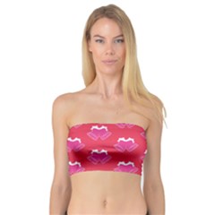 Christmas Red Pattern Reasons Bandeau Top by Wegoenart