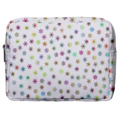 Snowflakes Snow Winter Ice Cold Make Up Pouch (large) by Wegoenart