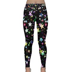 Wallpaper Star Advent Christmas Lightweight Velour Classic Yoga Leggings by Wegoenart