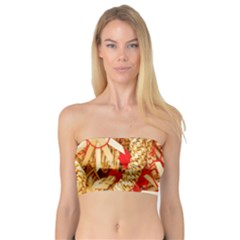 Christmas Straw Xmas Gold Bandeau Top by Wegoenart