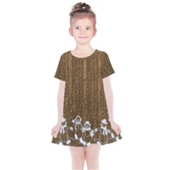 Christmas Snowmen Rustic Snow Kids  Simple Cotton Dress by Wegoenart