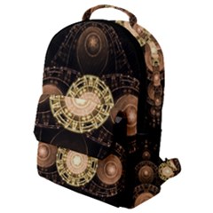 Fractal Design Pattern Fantasy Flap Pocket Backpack (small) by Wegoenart