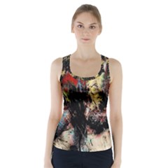 Ara Bird Parrot Animal Art Racer Back Sports Top by Wegoenart