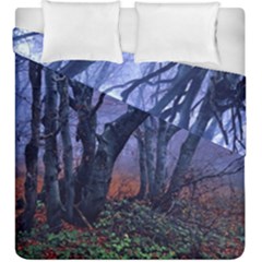 Beeches Autumn Foliage Forest Tree Duvet Cover Double Side (king Size) by Wegoenart