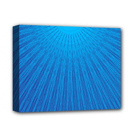 Blue Rays Background Image Deluxe Canvas 14  X 11  (stretched) by Wegoenart