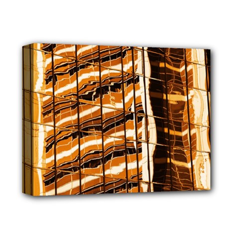 Abstract Architecture Background Deluxe Canvas 14  X 11  (stretched) by Wegoenart