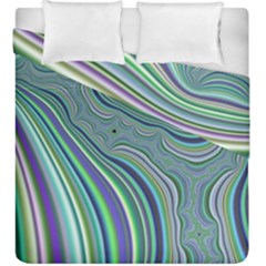 Art Fractal Gradient Colorful Infinity Pattern Duvet Cover Double Side (king Size) by Wegoenart