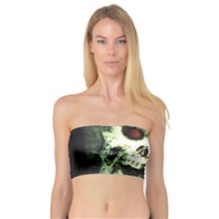 Screaming Skull Human Halloween Bandeau Top by Wegoenart