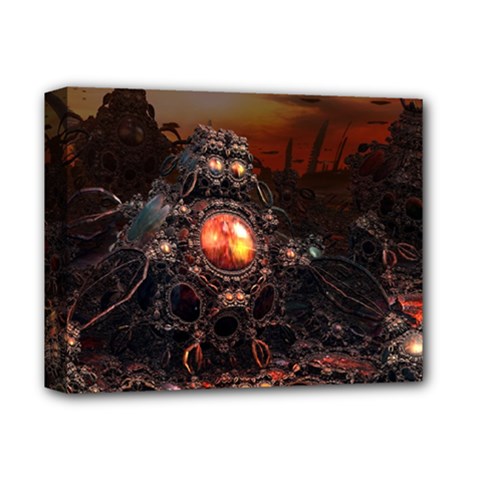 Fractal Mandelbulb 3d Action Deluxe Canvas 14  X 11  (stretched) by Wegoenart