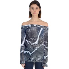 Cold Lava Off Shoulder Long Sleeve Top by WILLBIRDWELL