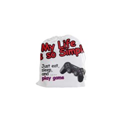 My Life Is Simple Drawstring Pouch (xs) by Ergi2000