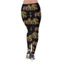 Dragon Motif Print Pattern Velvet Leggings View2