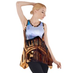 Street Architecture Building Side Drop Tank Tunic by Pakrebo