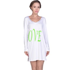 I Lovetennis Long Sleeve Nightdress by Greencreations