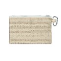 Vintage Beige Music Notes Canvas Cosmetic Bag (Medium) View2