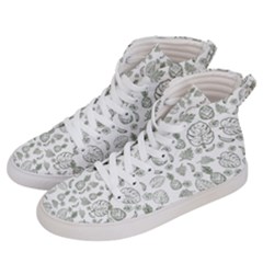 Tropical Pattern Women s Hi-top Skate Sneakers by Valentinaart