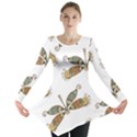 Pattern Dragonfly Background Long Sleeve Tunic  View1