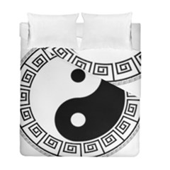 Yin Yang Eastern Asian Philosophy Duvet Cover Double Side (full/ Double Size) by Pakrebo