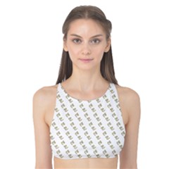 No Step On Snek Pattern White Background Meme Tank Bikini Top by snek