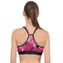 Graffiti watermelon pink with light blue drops retro Basic Training Sports Bra View2