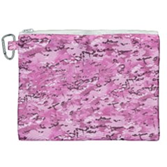 Pink Camouflage Army Military Girl Canvas Cosmetic Bag (xxl) by snek