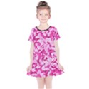 Standard Pink Camouflage Army Military Girl funny pattern Kids  Simple Cotton Dress View1