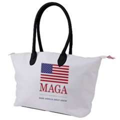 Maga Make America Great Again With Usa Flag Canvas Shoulder Bag by snek