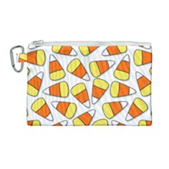 Candy Corn Halloween Candy Candies Canvas Cosmetic Bag (large) by Pakrebo