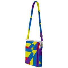 Colorful Red Yellow Blue Purple Multi Function Travel Bag by Mariart