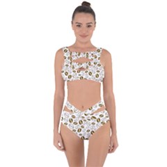 Coffee Beans Vector Bandaged Up Bikini Set  by Mariart