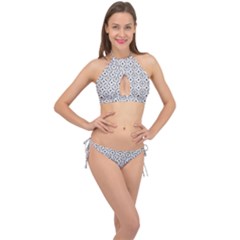 Decorative Ornamental Cross Front Halter Bikini Set by Mariart