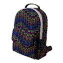 Decorative Ornamental Abstract Wave Flap Pocket Backpack (Large) View1