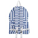 Geometric Shapes Stripes Blue Foldable Lightweight Backpack View2