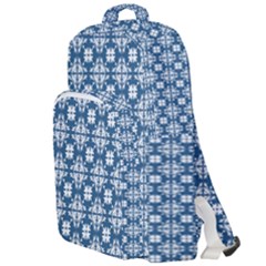 Flower Decorative Ornamental Double Compartment Backpack by Mariart