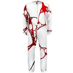 Fractals Cells Autopsy Pattern Onepiece Jumpsuit (men)  by Mariart