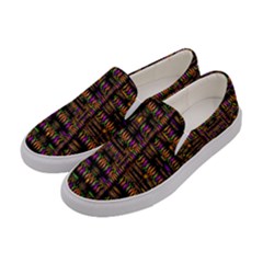 Surrounded By  Ornate  Loved Candle Lights In Starshine Women s Canvas Slip Ons by pepitasart