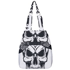 Kerchief Human Skull Center Zip Backpack by Mariart