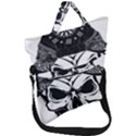 Kerchief Human Skull Fold Over Handle Tote Bag View1