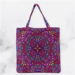 Kaleidoscope Triangle Pattern Grocery Tote Bag by Mariart